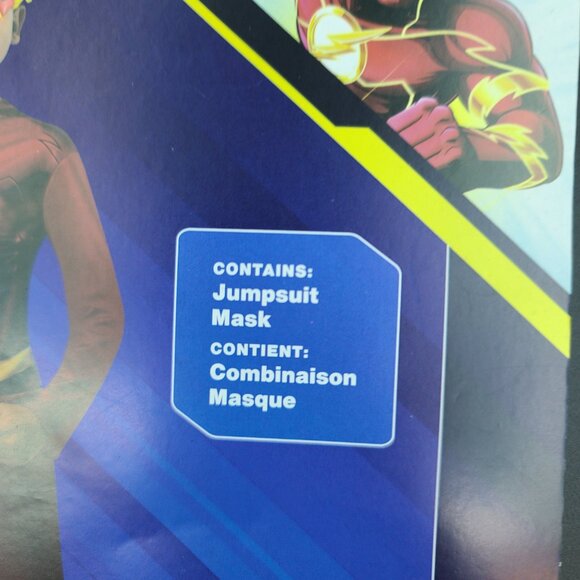 Flash Costume for Kids Hero Boys Dress Up Costume , 8-9, N w/defect - Picture 3 of 16
